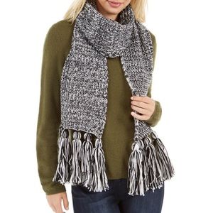 Calvin Klein Knit Tassel Fringe Scarf